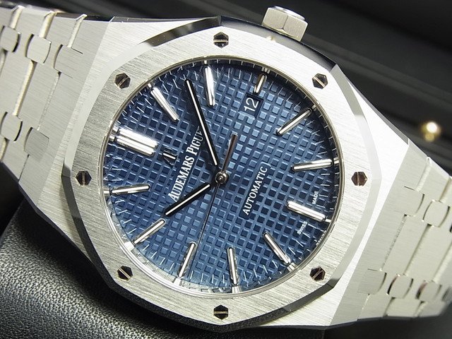 オーデマ・ピゲ ロイヤルオーク・41MM ブルー文字盤 15400ST - 腕時計 ...