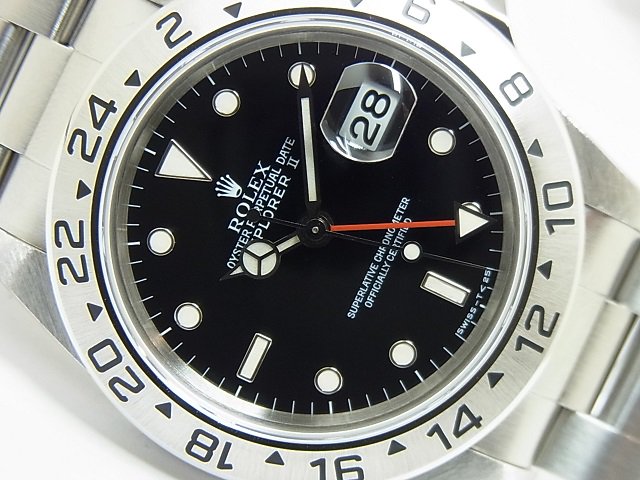 ロレックス エクスプローラーII 16570 黒 S番 トリチウム夜光 Sバックル - 腕時計専門店THE-TICKEN(ティッケン)  オンラインショップ