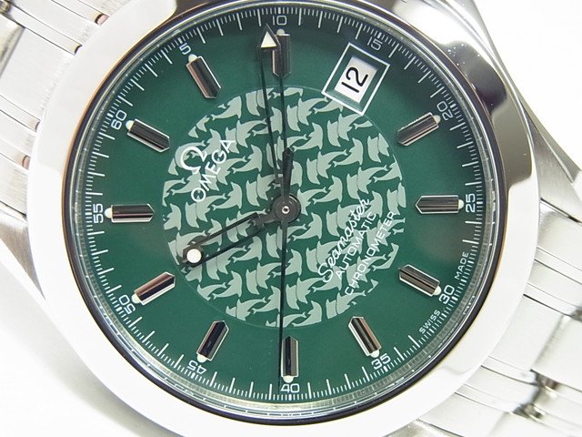 オメガ シーマスター120 ジャックマイヨール1998 グリーン文字盤 - 腕時計専門店THE-TICKEN(ティッケン) オンラインショップ