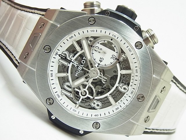 ウブロ ビッグ・バン ウニコ ブラック&ホワイト 交換ベルト付 - 腕時計 ...