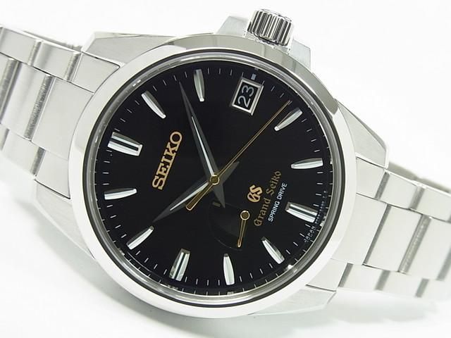 グランドセイコー スプリングドライブ・パワーリザーブ 黒 SBGA037