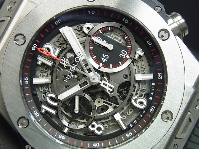 ウブロ ビッグバン・ウニコ チタニウム 45MM 411.NX.1170.RX - 腕時計 