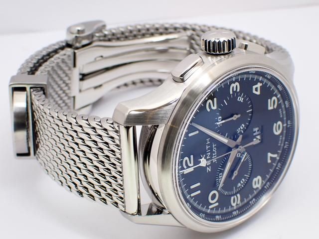 時計 9816S4 ゼニス パイロット ビッグデイト・スペシャル ブラック ブレス