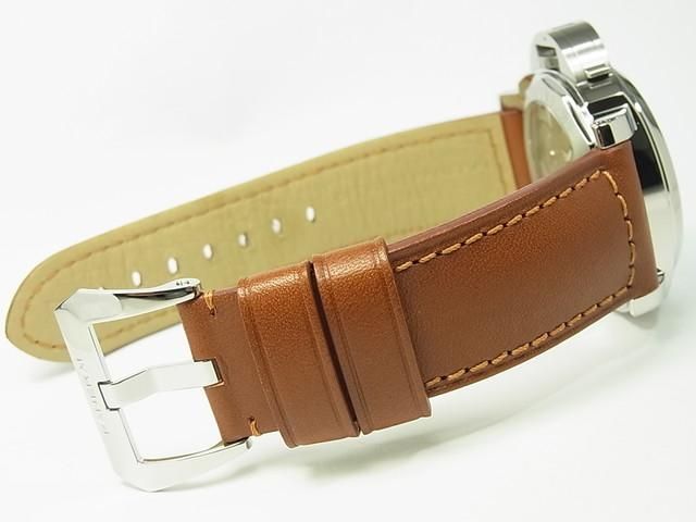 安全安全Camille Fournet PANERAI 44㎜ Dバックル用 グレー76 レザー