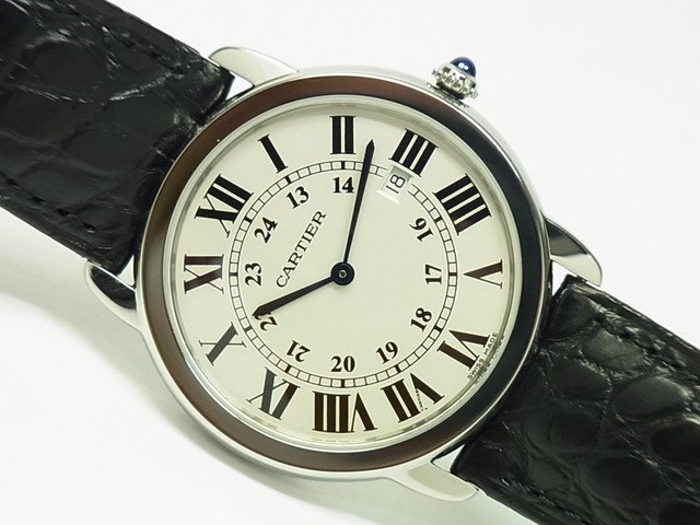 カルティエ ロンドソロ LMサイズ 革ベルト W6700255 - 腕時計専門店THE