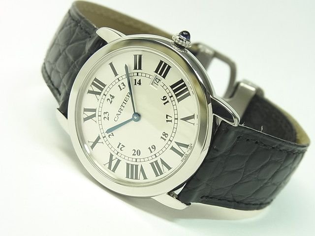 カルティエ ロンドソロ LMサイズ 革ベルト W6700255 - 腕時計専門店THE 
