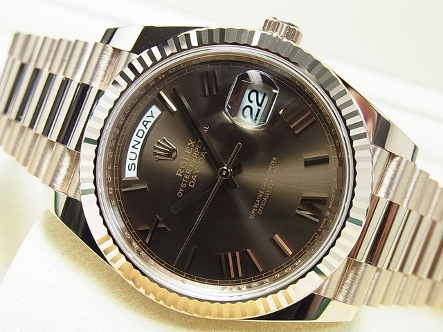 ロレックス Rolex デイデイト プレジデントブレス 18KWG 1コマ