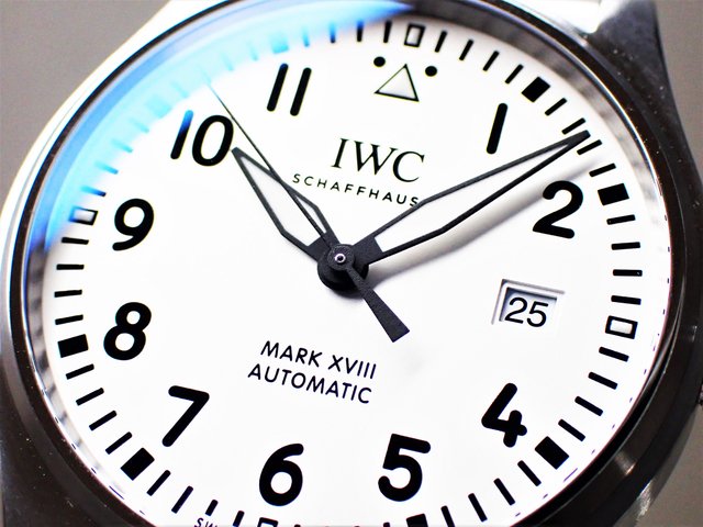 IWC パイロットウォッチ マーク18 白 IW327002 ブレス付き - 腕時計 