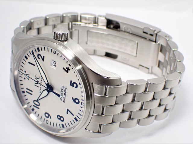 IWC パイロットウォッチ マーク18 白 IW327002 ブレス付き - 腕時計 