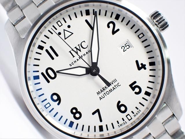 IWC パイロットウォッチ マーク18 白 IW327002 ブレス付き - 腕時計専門店THE-TICKEN(ティッケン) オンラインショップ