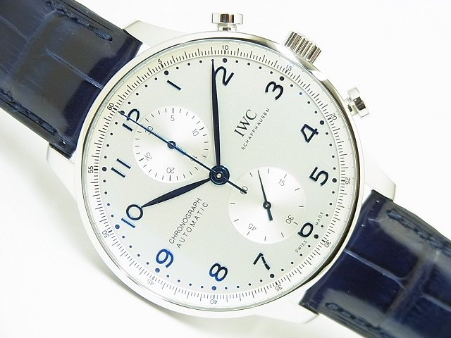 IWC 新型ポルトギーゼ・クロノ シルバー×ブルー IW371605 正規未使用品 - 腕時計専門店THE-TICKEN(ティッケン)  オンラインショップ