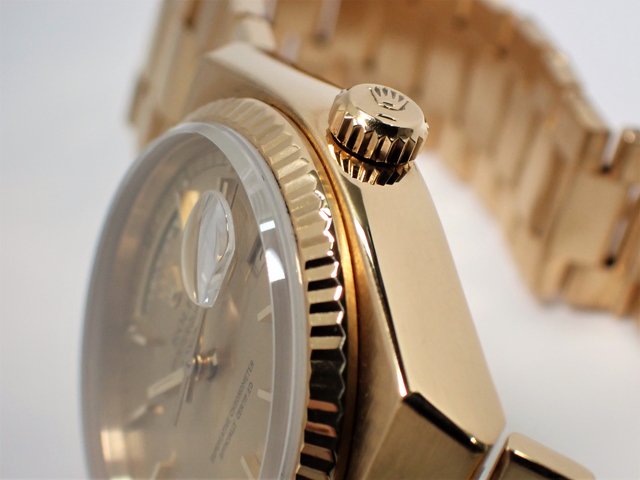 ロレックス デイデイト クォーツ シャンパン 18KYG Ref.19018 - 腕時計 