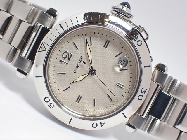 カルティエ パシャ 38mm ステンレススチール シルバー 1990年代 - 腕時計専門店THE-TICKEN(ティッケン) オンラインショップ