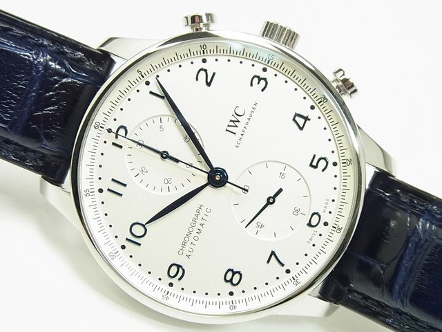 IWC ポルトギーゼ・クロノ シルバー×ブルー IW371605 正規品 - 腕時計
