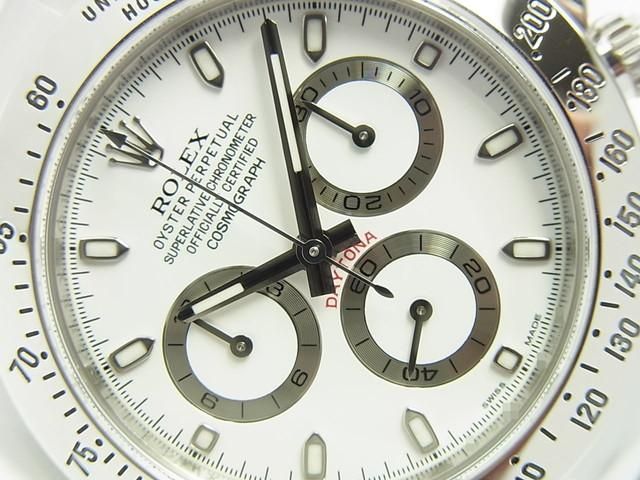 ロレックス デイトナ ホワイト SS Ref.116520 '14年 ランダム番