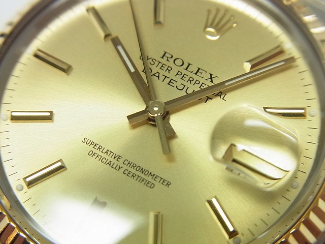 ロレックス 旧型デイトジャスト コンビ シャンパン Ref.16013 - 腕時計 ...