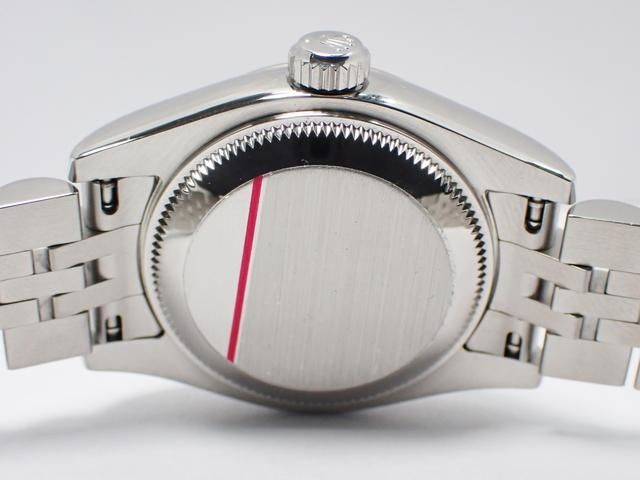 ロレックス レディ デイトジャスト ブラックローマン 179174