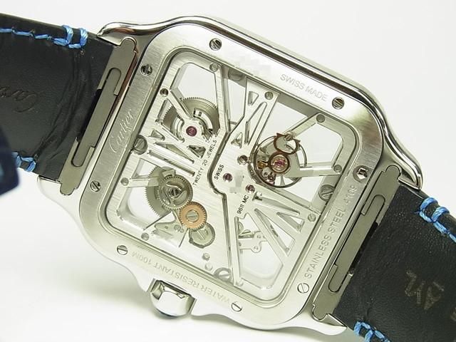 カルティエ サントス ドゥ カルティエ・スケルトン WHSA0007