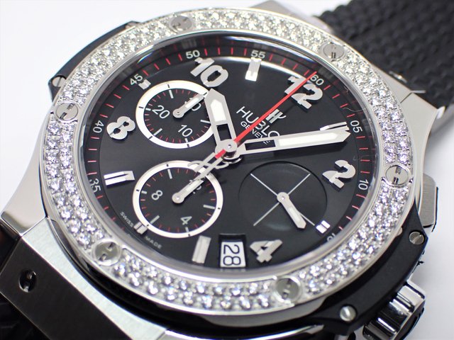 ウブロ ビッグバン スチール クロノグラフ ベゼルダイヤ 41MM - 腕時計専門店THE-TICKEN(ティッケン) オンラインショップ