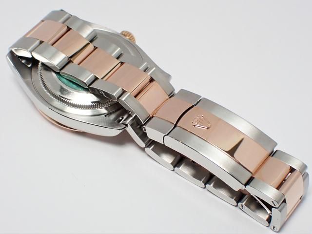 ロレックス ターノグラフ 18KPGコンビ 116261 シルバー 3連