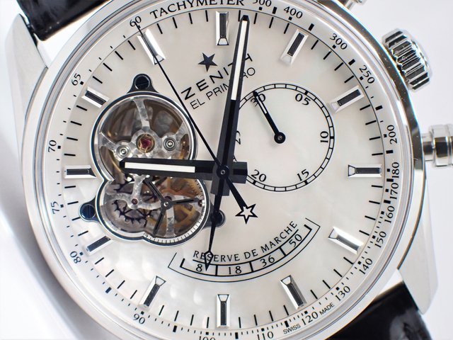 ゼニス クロノマスターオープン エルプリメロ ホワイトシェル 限定25本 - 腕時計専門店THE-TICKEN(ティッケン) オンラインショップ