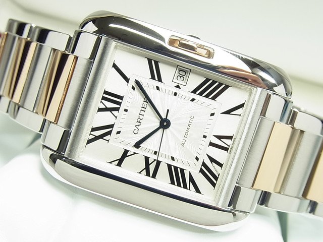 カルティエ タンクアングレーズ・XL SS&RG W5310006 - 腕時計専門店THE ...