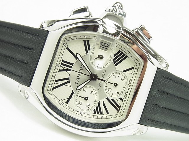カルティエ ロードスター・クロノグラフ シルバー W62019X6 - 腕時計 