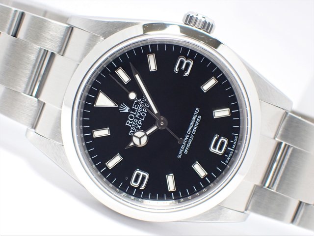 ロレックス エクスプローラーI 114270 ルーレット有 M番 - 腕時計専門 ...