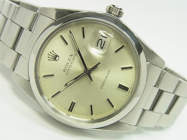 ロレックス オイスターデイト REF.6694 シルバー文字盤 - 腕時計専門店THE-TICKEN(ティッケン) オンラインショップ