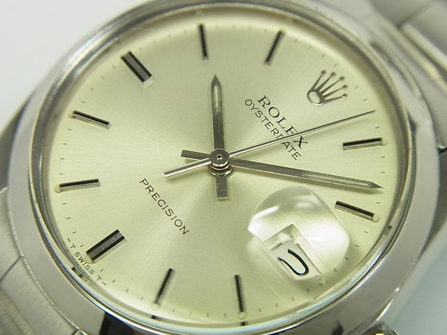 ロレックス オイスターデイト REF.6694 シルバー文字盤 - 腕時計専門店 