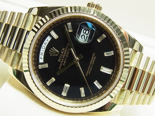 ロレックス デイデイト40 18KYG バゲットダイヤ 228238A '19年 - 腕時計専門店THE-TICKEN(ティッケン) オンラインショップ