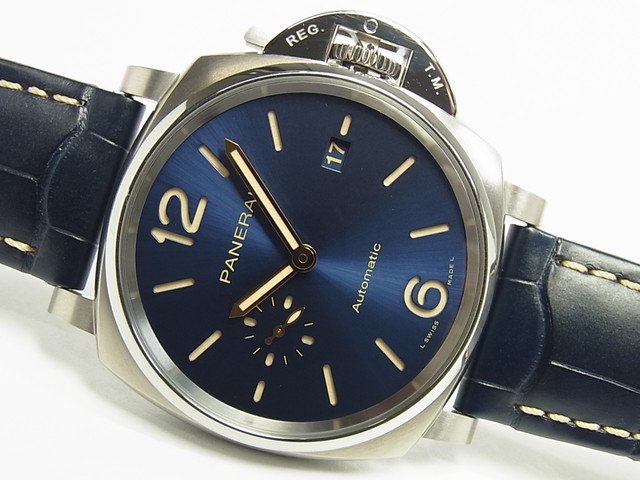 パネライ ルミノール・ドゥエ 42MM チタン ブルー PAM00927 - 腕時計 
