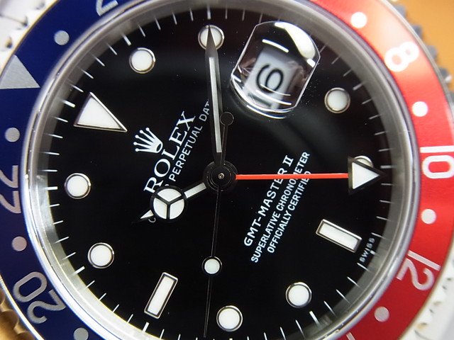 ロレックス GMTマスターII 赤青ベゼル Ref.16710 U番 - 腕時計専門店 