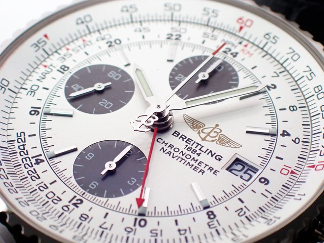 ブライトリング ナビタイマー・GMT 18KWG 日本限定100本 - 腕時計専門 