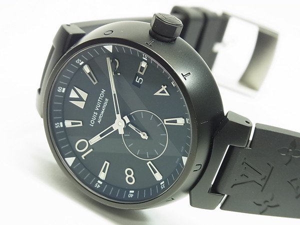 ルイ・ヴィトン タンブール・オートマティック オールブラック Q1D22Z 正規品 - 腕時計専門店THE-TICKEN(ティッケン)  オンラインショップ