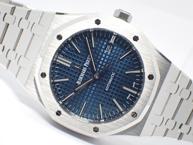 オーデマ・ピゲ ロイヤルオーク・41MM ブルー文字盤 15400ST - 腕時計 ...