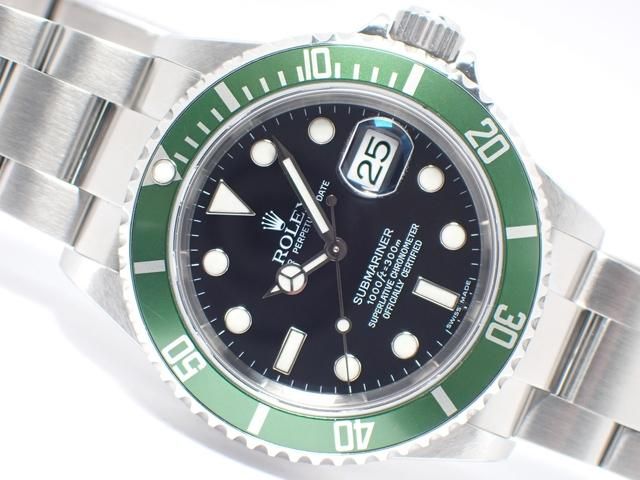写真 ロレックス グリーンサブ 16610LV Z番 - 腕時計専門店THE-TICKEN