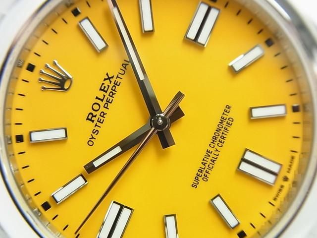 ロレックス オイスターパーペチュアル41 イエロー Ref.124300