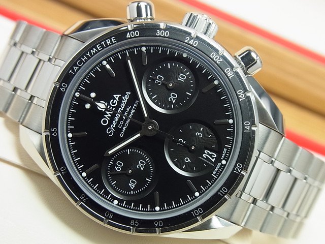 オメガ OMEGA スピードマスター38 コーアクシャル 324.30.38.50.01.001 ブラック ss 自動巻き メンズ 腕時計