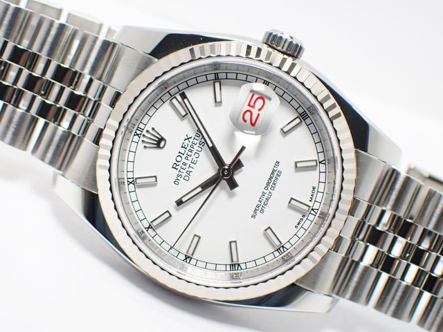 ロレックス デイトジャスト 36MM ホワイトバー 正規品 - 腕時計専門店