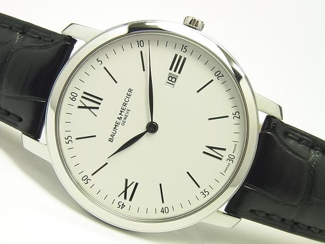 テレバッチ【高級】ボーム＆メルシエ/クラシマ/メンズ腕時計/38㎜/65666/ホワイト