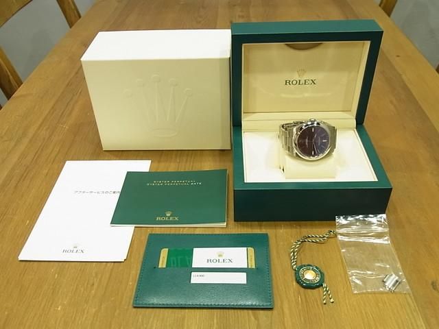 ロレックス オイスターパーペチュアル39 レッドグレープ Ref