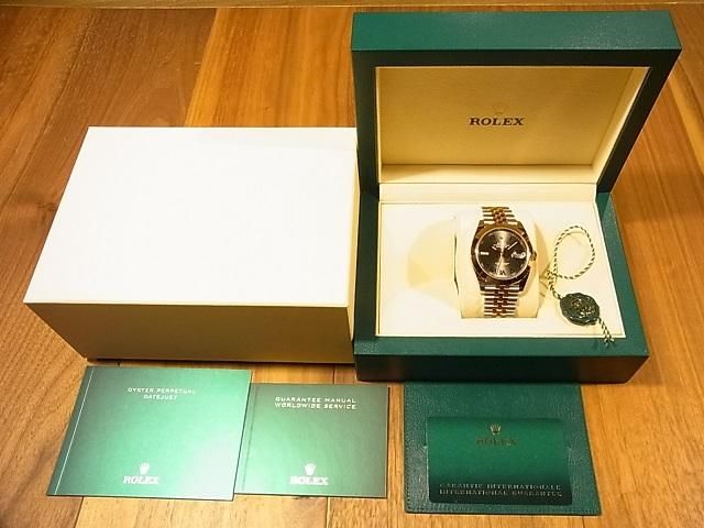 ロレックス デイトジャスト41 コンビ ジュビリーブレス グレー