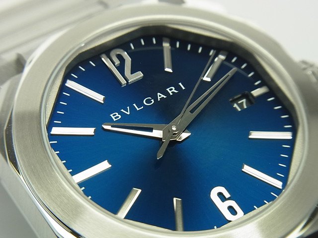 ブルガリ オクト ソロテンポ ブルー文字盤 BGO38C3SSD 正規品 - 腕時計 
