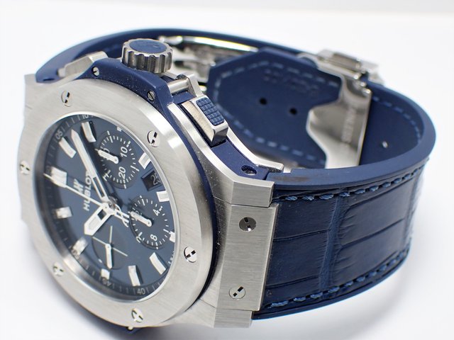 ウブロ ビッグバン スチール ブルー クロノグラフ 44MM - 腕時計専門店 