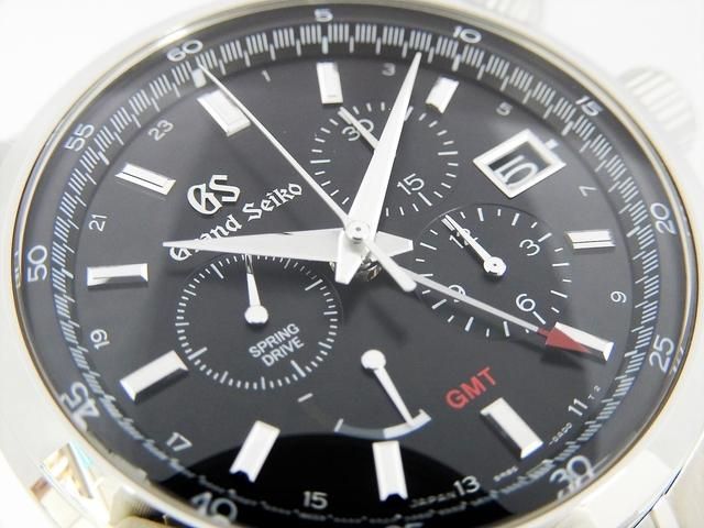 グランドセイコー スプリングドライブ・GMT クロノグラフ ブラック