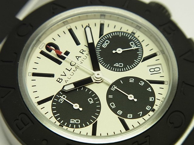 ブルガリ ブルガリ・アルミニウム クロノグラフ 40MM 正規品 - 腕時計 