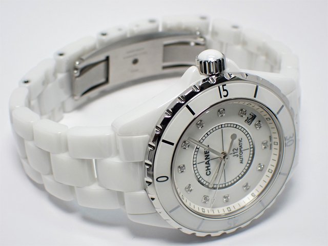 シャネル J12ホワイトセラミック 12Pダイヤ 正規品 - 腕時計専門店THE 