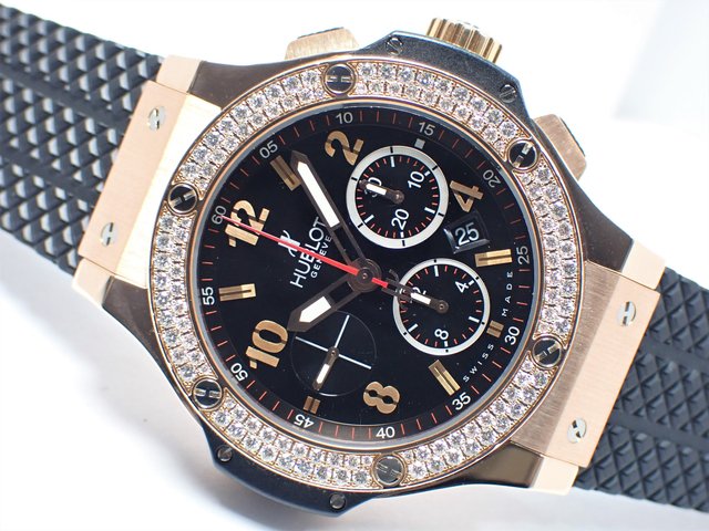 ウブロ ビッグバン ゴールド ベゼルダイヤ 18KRG 正規品 - 腕時計専門
