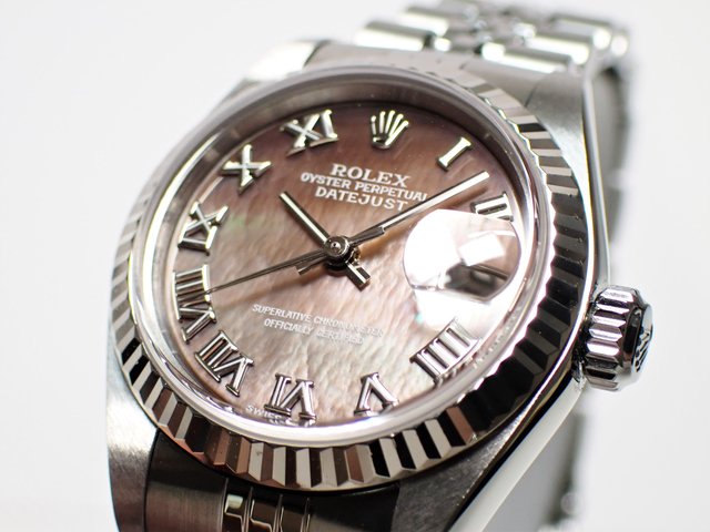 ロレックス ROLEX 79174NR F番(2003年頃製造) ブラックシェル レディース 腕時計